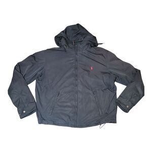 Polo by Ralph Lauren Men's Black Hooded Jacket